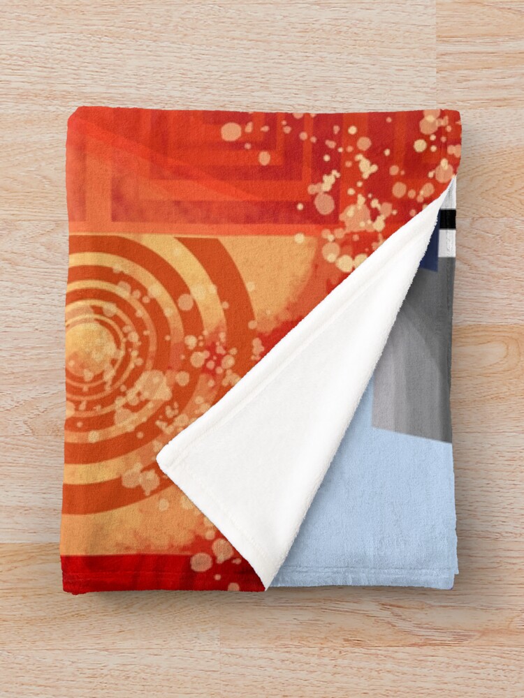 Thumbnail 3 of 6, Throw Blanket, Abstract Landscape designed and sold by Hitchen.