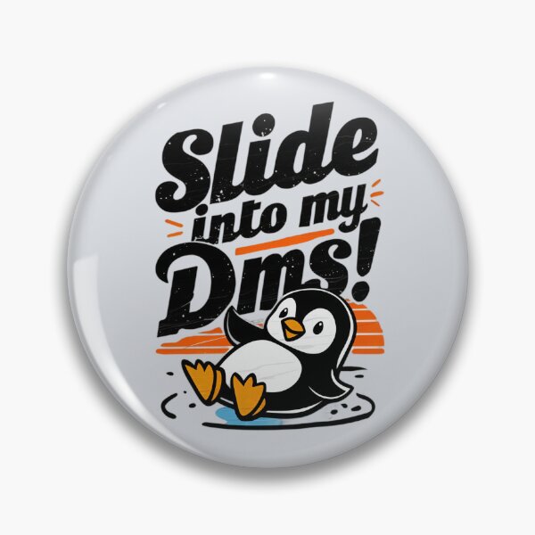 Item preview, Slide Into My DMs! Funny Penguin Design designed and sold by Jollys-ArtShop.