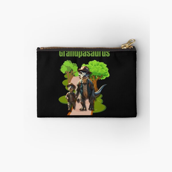 Item preview, Grandpasaurus Walking Little Grandson Dino To School designed and sold by AlienOccupation.