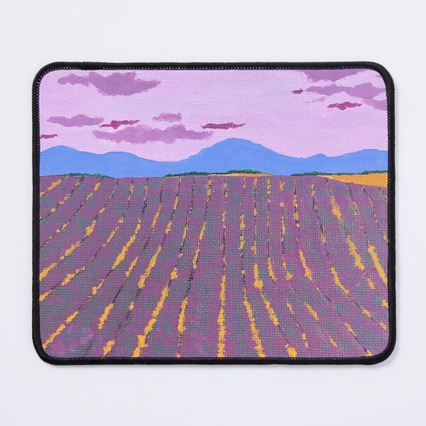Item preview, Purple Sky above a Lavender Field Acrylic Artwork designed and sold by paintwithanna.