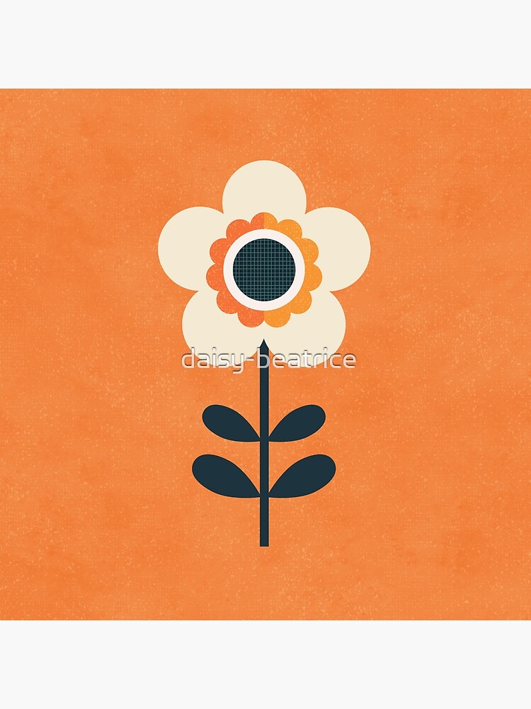 Retro Blossom - Orange and Cream by daisy-beatrice