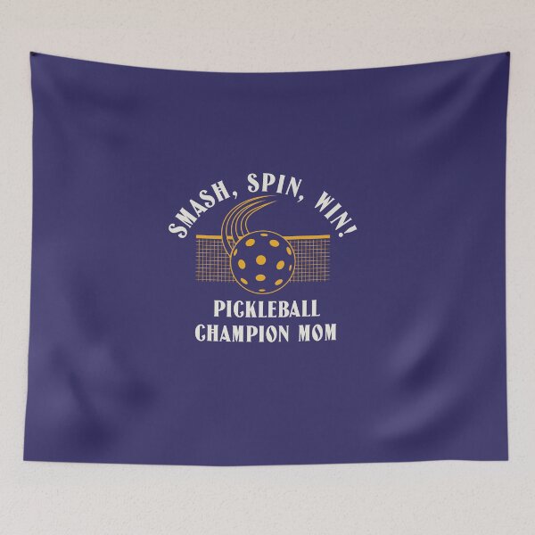 Item preview, smash,spin,win!. pickleball champion mom designed and sold by ninjapineapple.