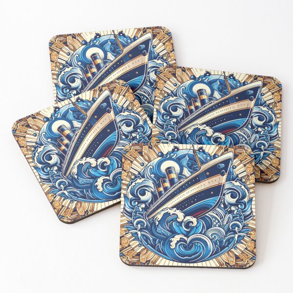 Item preview, Maritime Bone,a large cruise ship in the middle designed and sold by aminz4.