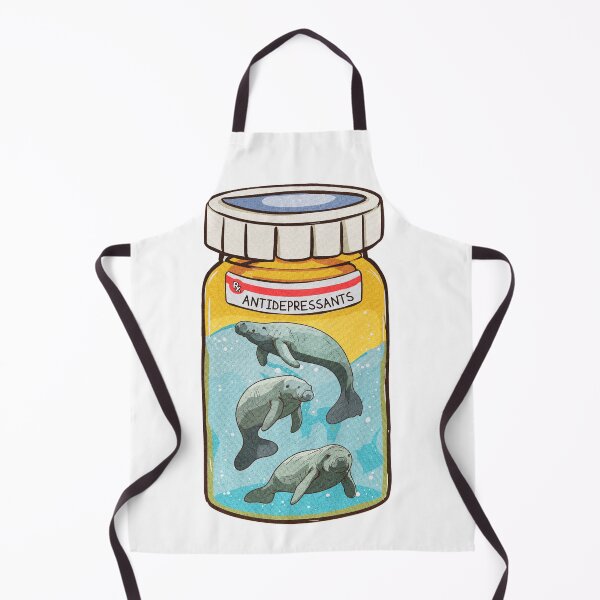 Item preview, Manatee antidepressant love medicine designed and sold by GlowinUp Shop.