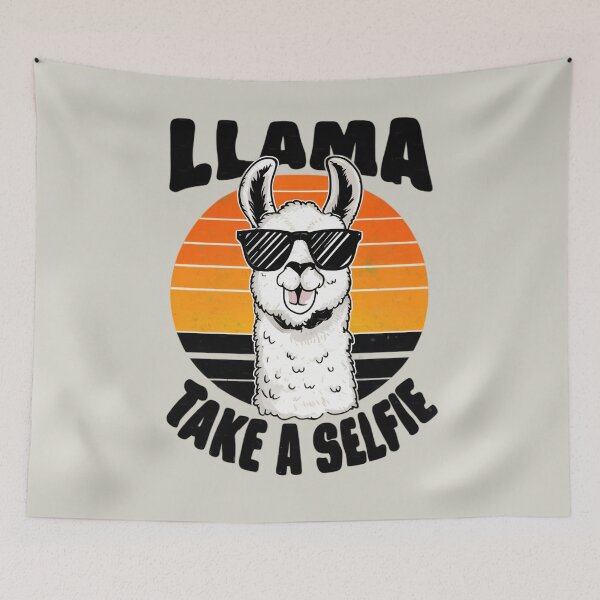 Item preview, Llama Take A Selfie Funny Design designed and sold by Jollys-ArtShop.