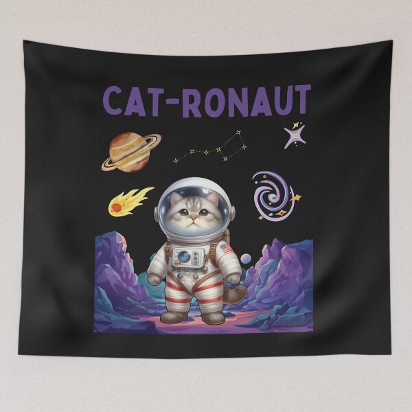 Item preview, Cat-ranaut, Cat On The Moon designed and sold by AlienOccupation.