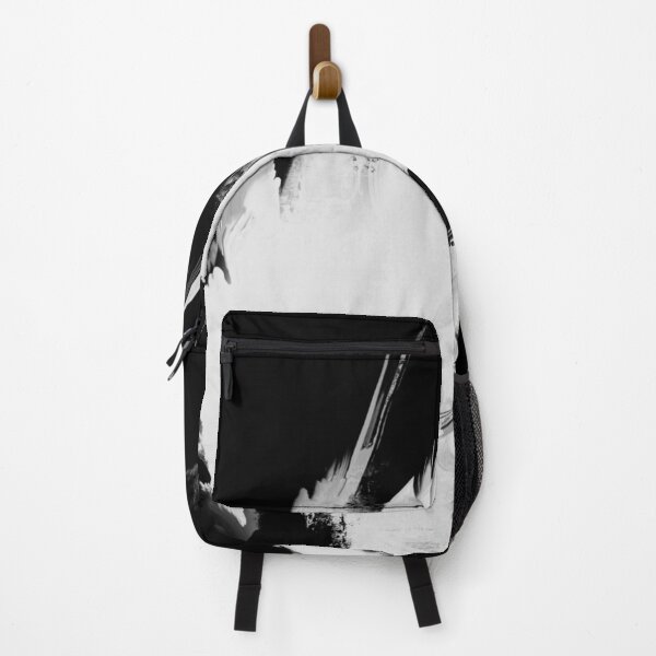Item preview, WHITE PAINT BRUSH STROKE ON BLACK - dePace' designed and sold by mrpropcake.
