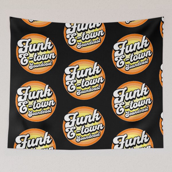 Item preview, FUNK E-TOWN SOUNDCAST  - Staged Gradient Logo (Orange/Yellow) designed and sold by Discothreadz.