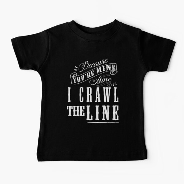 Item preview, I Crawl The Line, Johnny Cash Gift, Baby  designed and sold by DesireeNguyen.