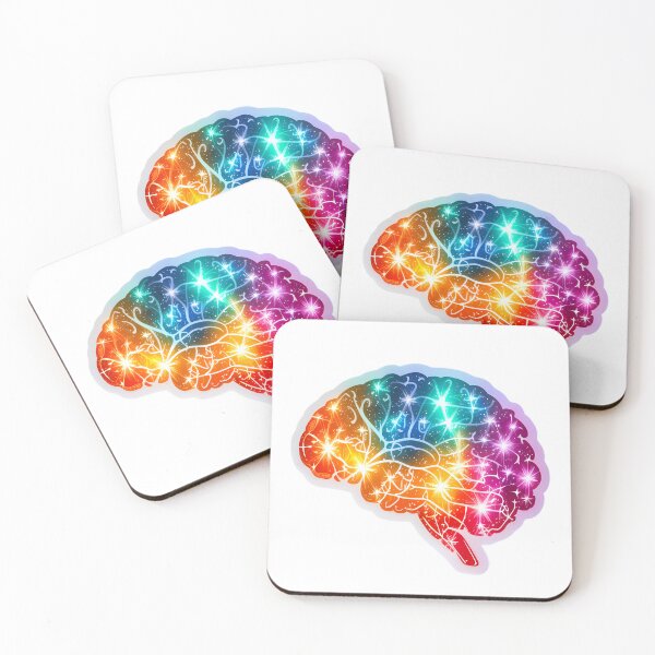 Item preview, Colorful Neurodivergent Brain Sticker, Artistic Mind Decal, Sparkle Neurology Laptop Decoration, Science Teacher Gift, Student Planner Accessories designed and sold by WatermelonPink.