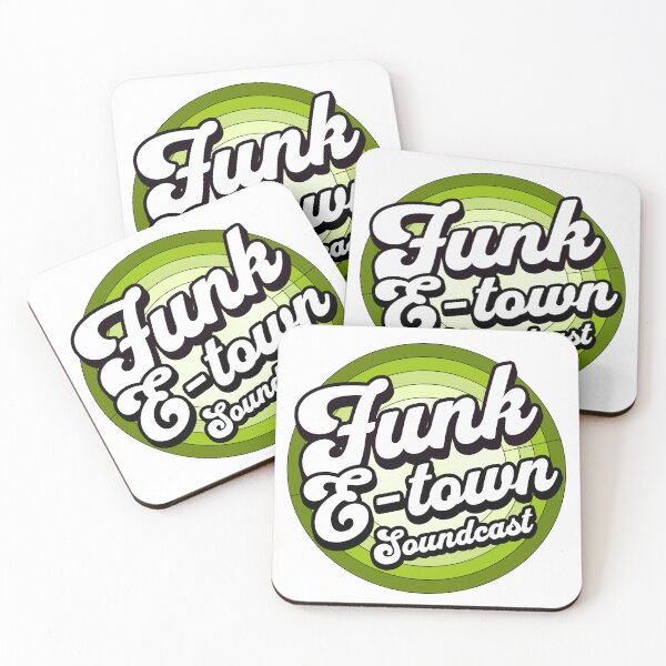 Item preview, FUNK E-TOWN SOUNDCAST - Staged Gradient Logo (Earth Green)  designed and sold by Discothreadz.
