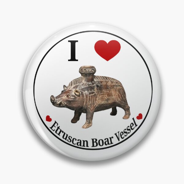 Item preview, I Love Etruscan Boar Vessel  designed and sold by midtown-saves.