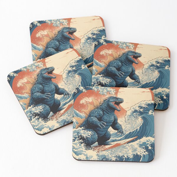 Item preview, Godzilla Japanese wave designed and sold by immersif.
