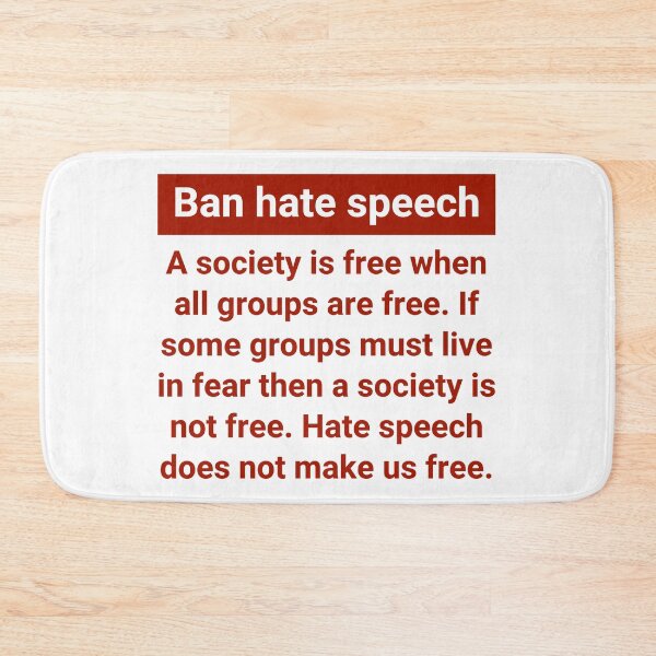 Item preview, Ban hate speech  designed and sold by Rachel the Artist .