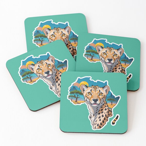 Item preview, Map Of Africa With A Cheetah designed and sold by TheArtOfPat.