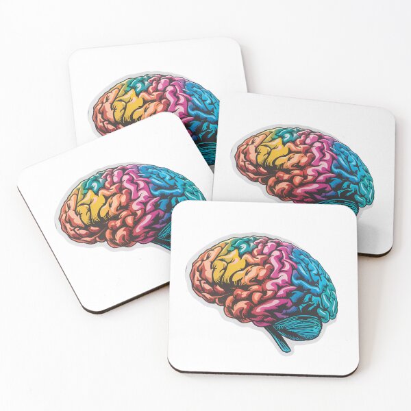 Item preview, Colorful Brain Sticker, Artistic Neuroscience Decal, Creative Mind Vinyl, Laptop and Journal Sticker, Psychologist Gift, Study Aid designed and sold by WatermelonPink.