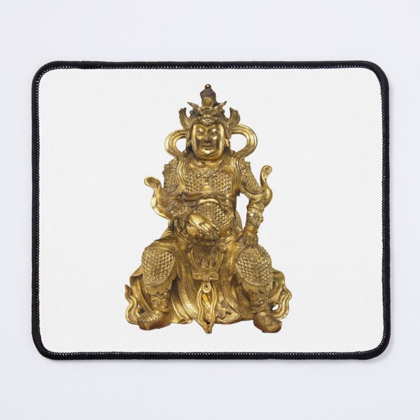 Item preview, Golden Guardian Statue: A Powerful Figure from the Ming Dynasty designed and sold by gallofoto.