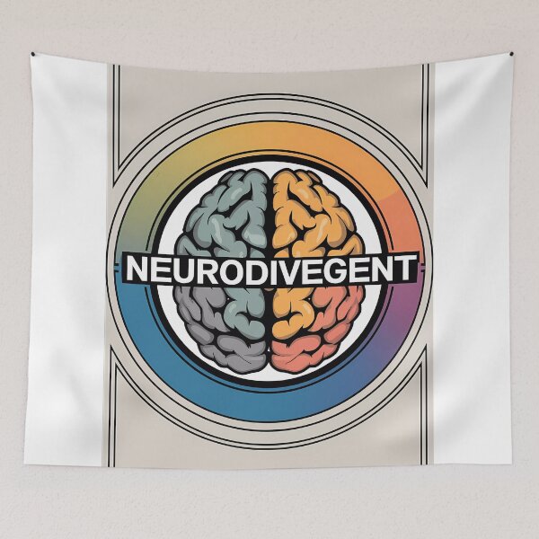 Item preview, Neurodivergent Pride Brain Sticker, Colorful Neurodiversity Decal, Laptop and Water Bottle Decoration, Inclusive Support Symbol designed and sold by WatermelonPink.