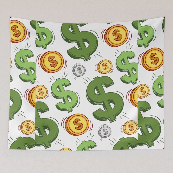Item preview, American dollar symbol cent backround  pattern designed and sold by TheRightHonMP.