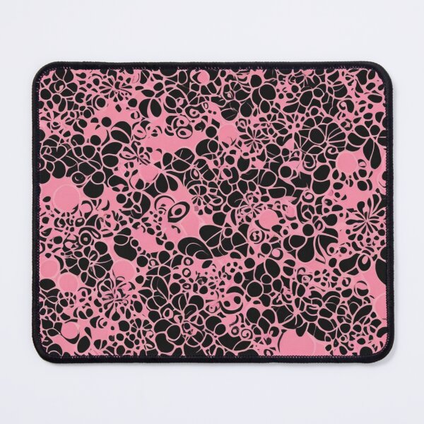 Item preview, Abstract Pink and Black Floral Pattern designed and sold by calibrit.