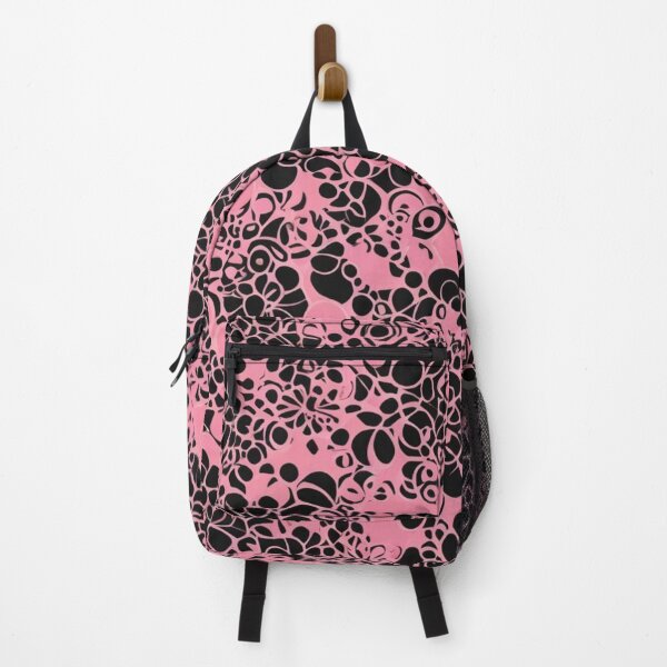 Item preview, Abstract Pink and Black Floral Pattern designed and sold by calibrit.