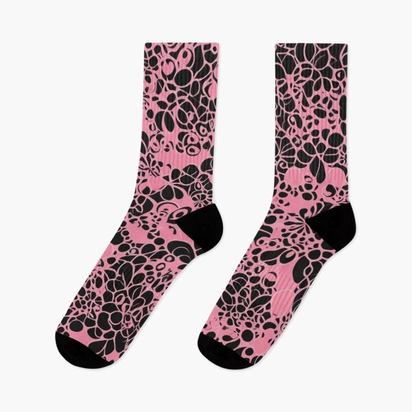 Item preview, Abstract Pink and Black Floral Pattern designed and sold by calibrit.
