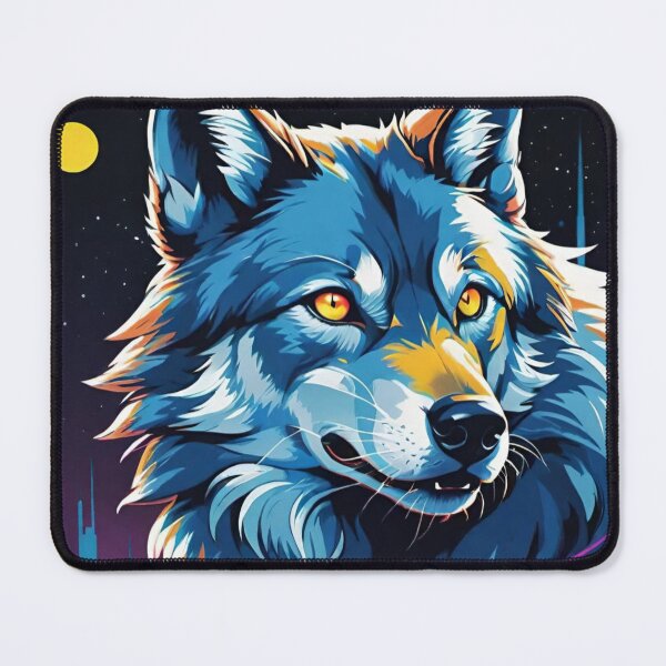 Item preview, Wolf ilustration retro designed and sold by DreamistStore.