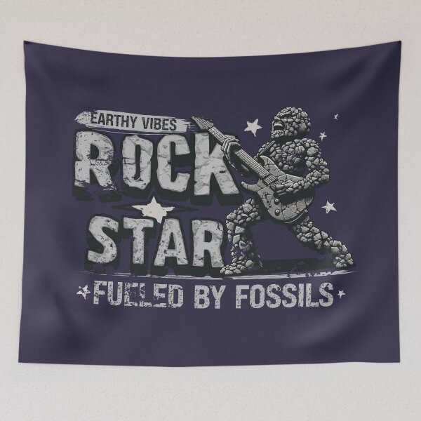 Item preview, Rock Star with Earthy Vibes, For Geologists, Geology Fans, Fossil Fuel designed and sold by Sir Meow Meow.