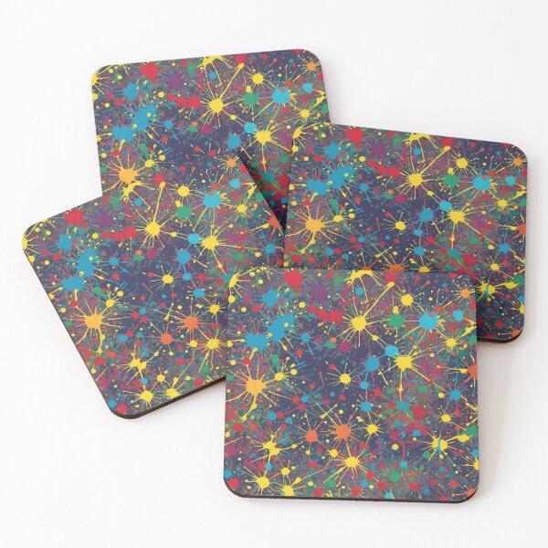 Item preview, Abstract Colorful Paintball Splatter Pattern designed and sold by calibrit.
