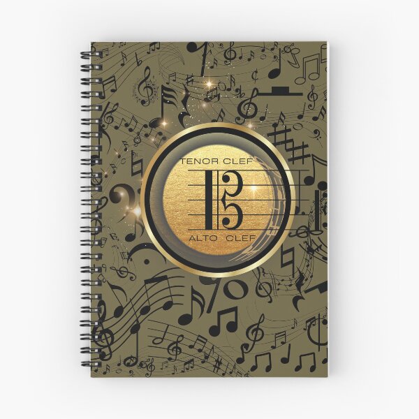 Item preview, Music Everywhere On Tenor/Alto Clef Original Graphic Artwork designed and sold by BrightrDayMusicArt.