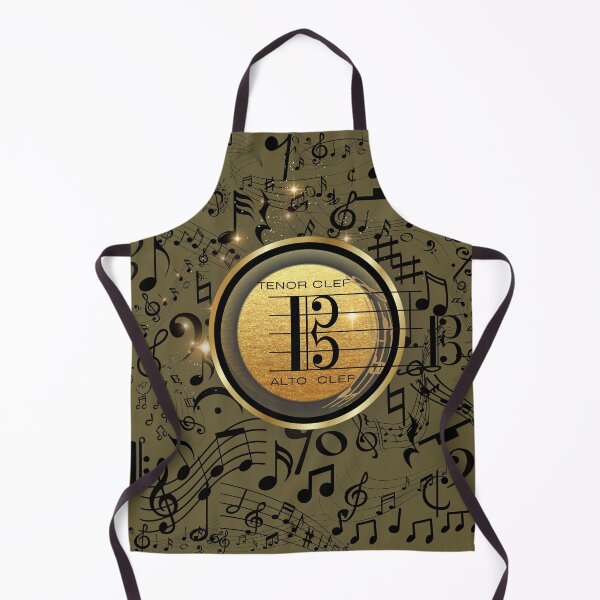Item preview, Music Everywhere On Tenor/Alto Clef Original Graphic Artwork designed and sold by BrightrDayMusicArt.