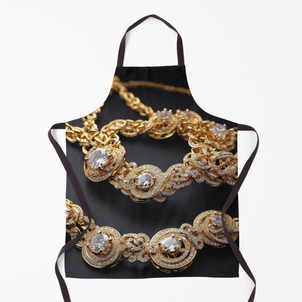Artikelvorschau, Halskette mit luxuriösem Gold- und Diamantschmuck, Modekleidung entworfen und verkauft von Carlos Gudino.