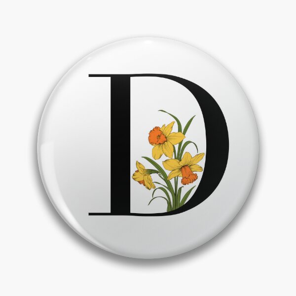 Item preview, D floral letter designed and sold by BroughtonSewing.