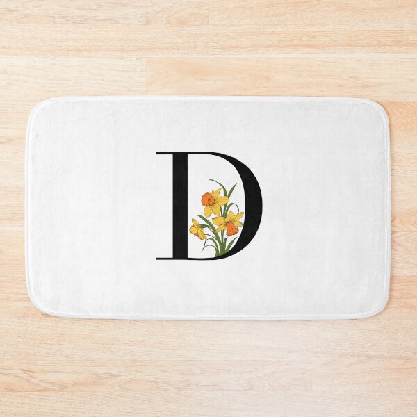 Item preview, D floral letter designed and sold by BroughtonSewing.