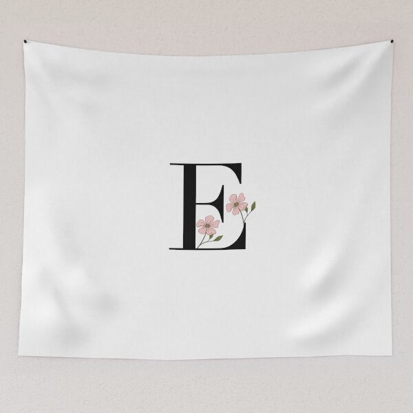 Artikelvorschau, Blumeninitiale „E“ entworfen und verkauft von BroughtonSewing.