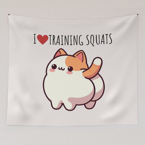 Item preview, Squats Cat designed and sold by LemuellTrends.