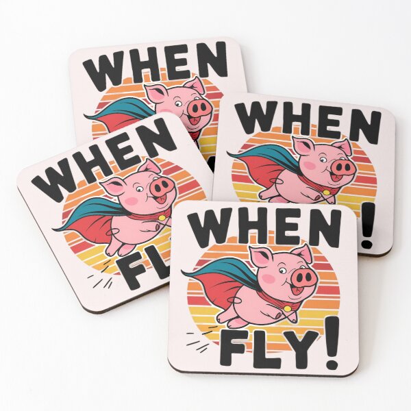 Item preview, When Pigs Fly Funny Design designed and sold by Jollys-ArtShop.