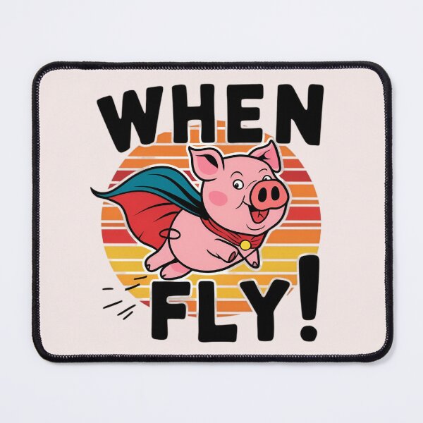 Item preview, When Pigs Fly Funny Design designed and sold by Jollys-ArtShop.