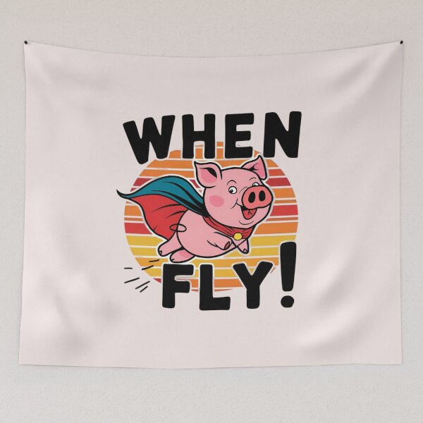 Item preview, When Pigs Fly Funny Design designed and sold by Jollys-ArtShop.