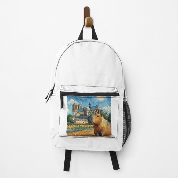 Item preview, Capybara ft. Van Gogh-The Church at Auvers1 designed and sold by Capybara Art Lover.