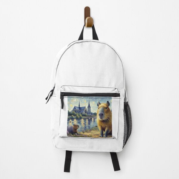 Item preview, Capybara ft. Van Gogh-The Church at Auvers2 designed and sold by Capybara Art Lover.