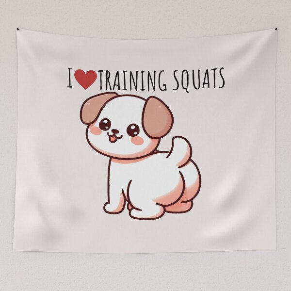 Item preview, Squats Dog designed and sold by LemuellTrends.
