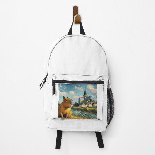 Item preview, Capybara ft. Van Gogh-The Church at Auvers3 designed and sold by Capybara Art Lover.