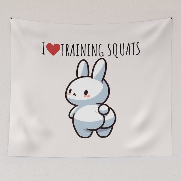 Item preview, Squats Bunny designed and sold by LemuellTrends.