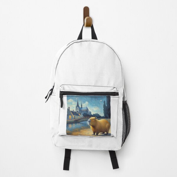Item preview, Capybara ft. Van Gogh-The Church at Auvers4 designed and sold by Capybara Art Lover.