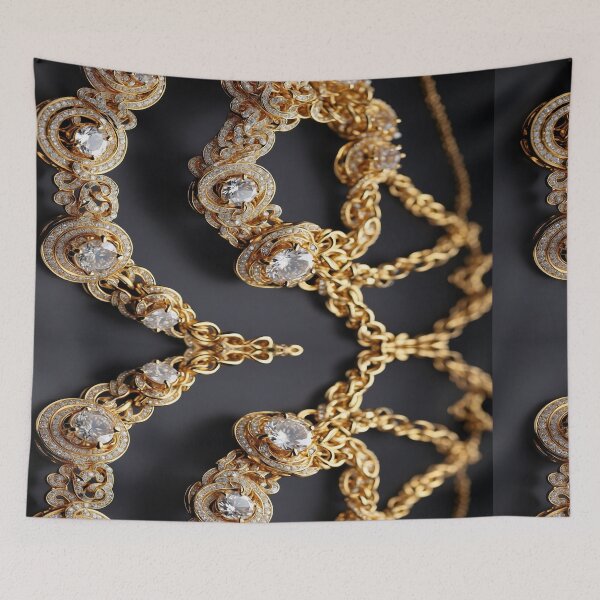 Item preview, gold necklaces with a lot of luxury and millionaire style designed and sold by Carlos Gudino.