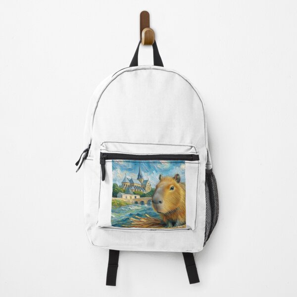 Item preview, Capybara ft. Van Gogh-The Church at Auvers5 designed and sold by Capybara Art Lover.