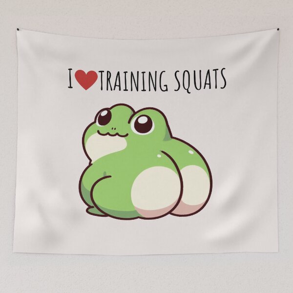 Item preview, Squats Frog designed and sold by LemuellTrends.