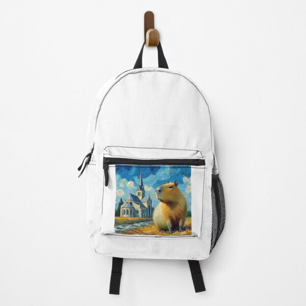 Item preview, Capybara ft. Van Gogh-The Church at Auvers6 designed and sold by Capybara Art Lover.