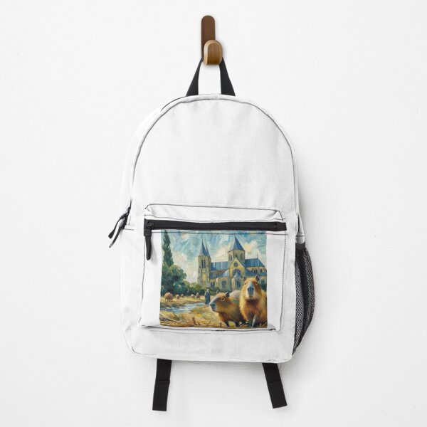 Item preview, Capybara ft. Van Gogh-The Church at Auvers7 designed and sold by Capybara Art Lover.